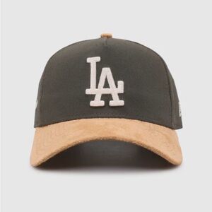 LA Dodgers 'Moss Canvas Wheat' 9FORTY A-Frame Snapback Moss Canvas/Ivory